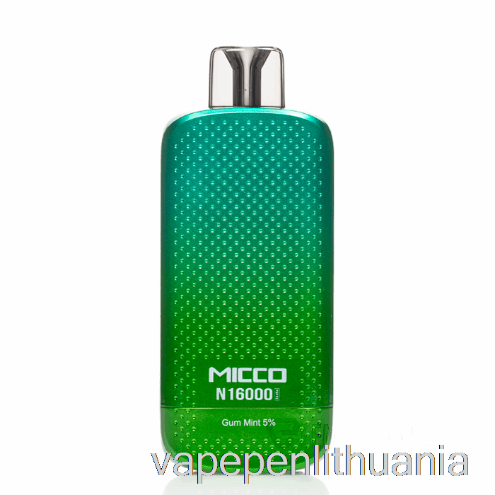 Horizontalech Micco N16000 Vienkartinės Gumos Mėtų Vape Skystis
